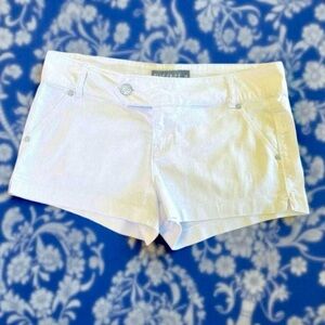 Women's Blue Spice White Short Shorts